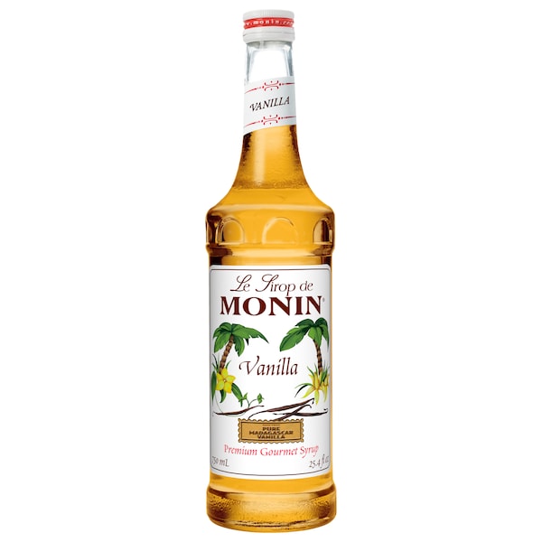 Monin Monin Vanilla Syrup 750mL Bottle, PK12 M-AR045A - main